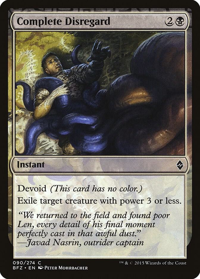 Complete Disregard 90 card from Battle for Zendikar
