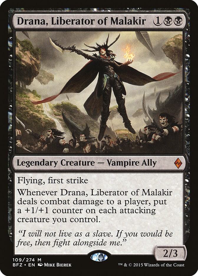 Drana, Liberator of Malakir 109 card from Battle for Zendikar