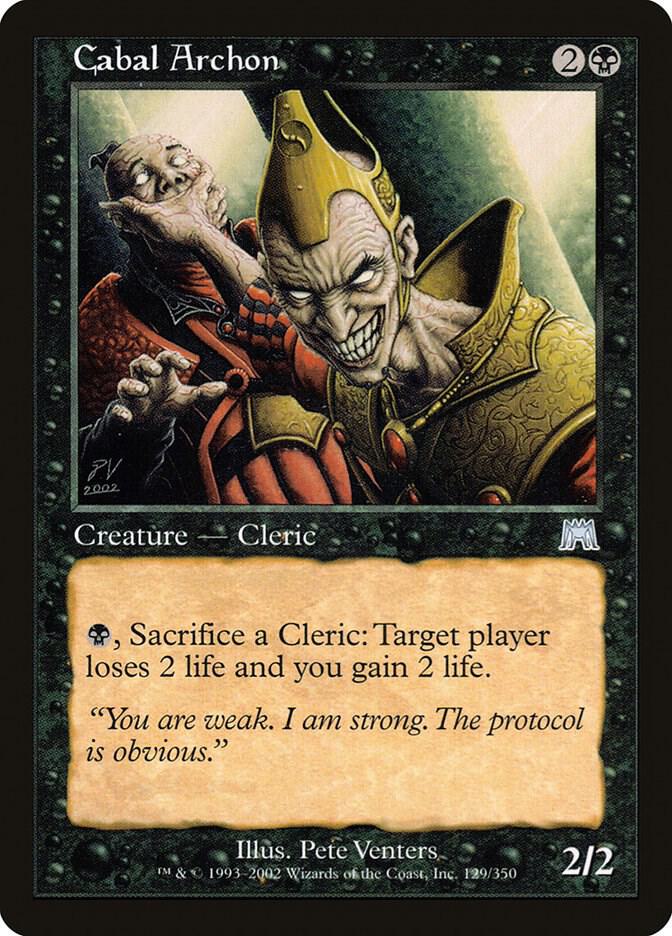 Cabal Archon 129 card from Onslaught
