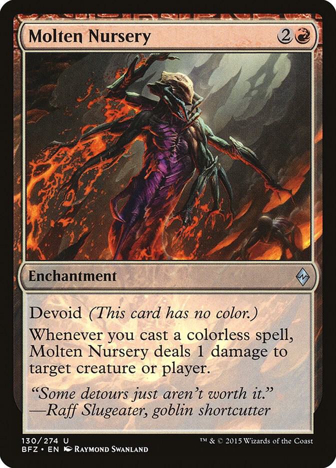 Molten Nursery 130 card from Battle for Zendikar