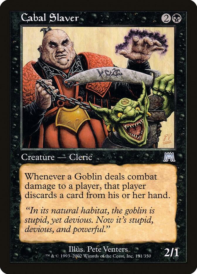 Cabal Slaver 131 card from Onslaught