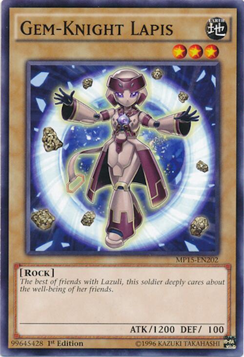 Gem-Knight Lapis MP15-EN202 card from 2015 Mega-Tins Mega Pack