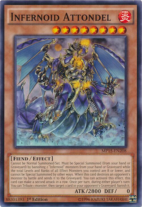 Infernoid Attondel MP15-EN208 card from 2015 Mega-Tins Mega Pack