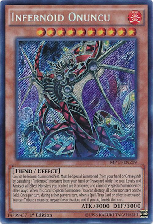 Infernoid Onuncu MP15-EN209 card from 2015 Mega-Tins Mega Pack