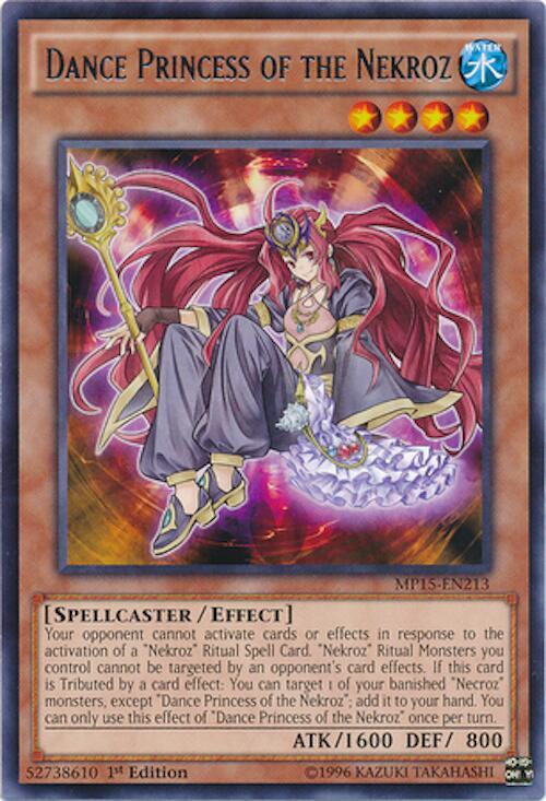 Dance Princess of the Nekroz MP15-EN213 card from 2015 Mega-Tins Mega Pack