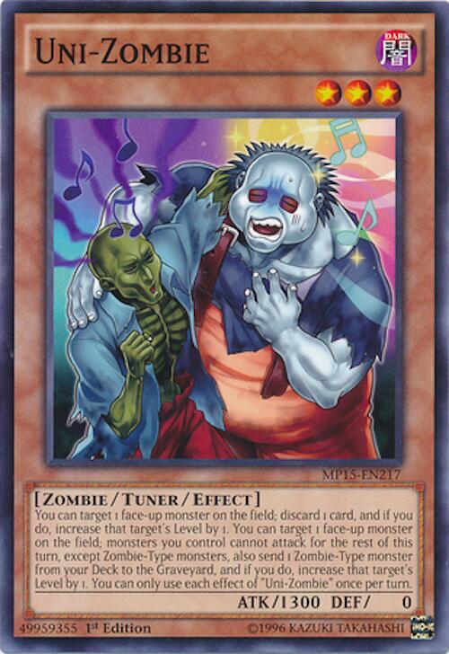 Uni-Zombie MP15-EN217 card from 2015 Mega-Tins Mega Pack