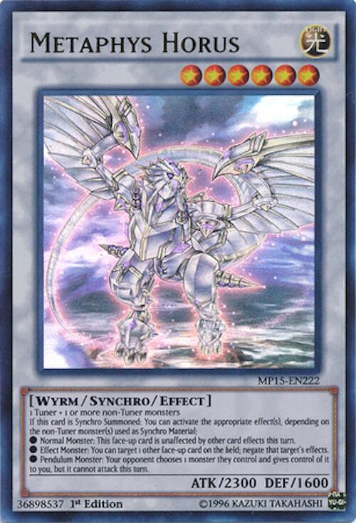 Metaphys Horus MP15-EN222 card from 2015 Mega-Tins Mega Pack