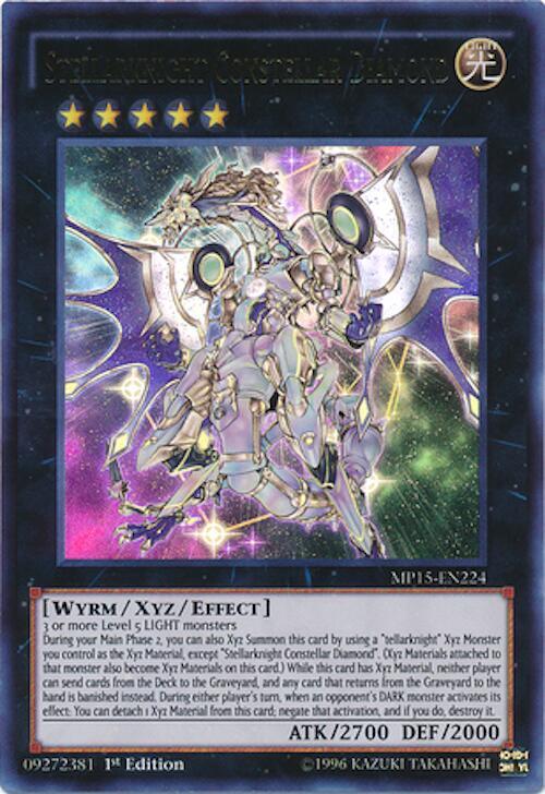 Stellarknight Constellar Diamond MP15-EN224 card from 2015 Mega-Tins Mega Pack