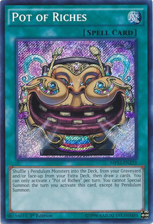 Pot of Riches MP15-EN233 card from 2015 Mega-Tins Mega Pack