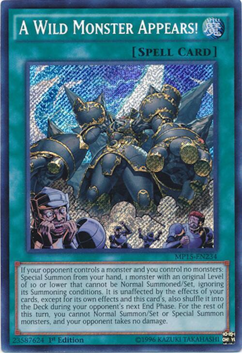 A Wild Monster Appears! MP15-EN234 card from 2015 Mega-Tins Mega Pack