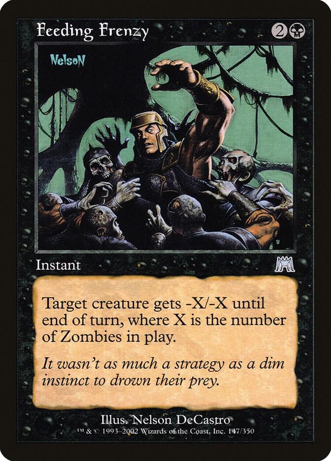 Feeding Frenzy 147 card from Onslaught