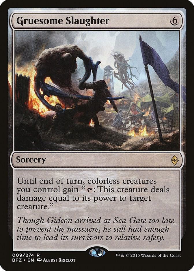 Gruesome Slaughter 9 card from Battle for Zendikar