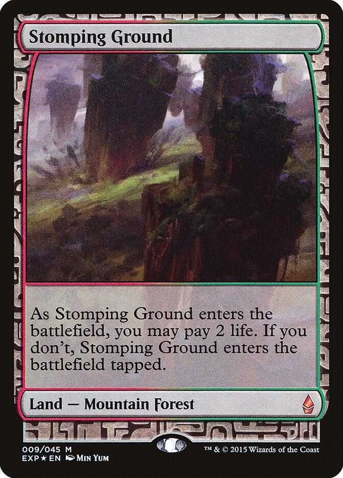 Stomping Ground 9 card from Zendikar Expeditions