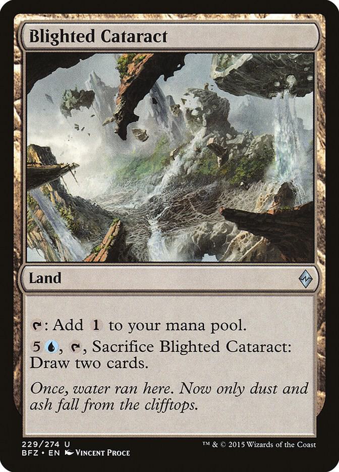 Blighted Cataract 229 card from Battle for Zendikar