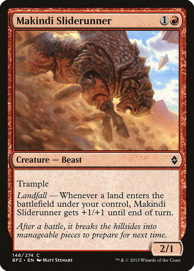 Makindi Sliderunner 148 card from Battle for Zendikar