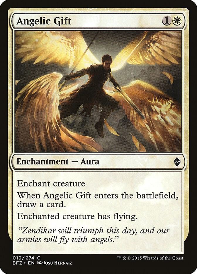 Angelic Gift 19 card from Battle for Zendikar