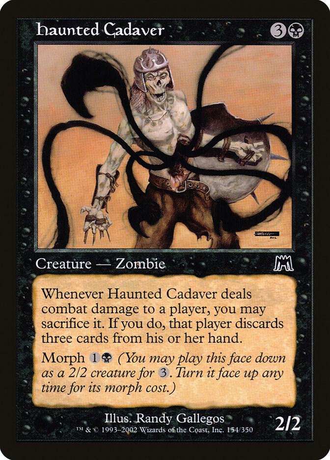 Haunted Cadaver 154 card from Onslaught
