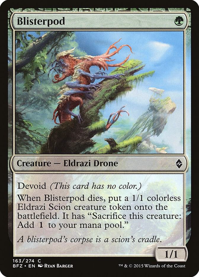 Blisterpod 163 card from Battle for Zendikar