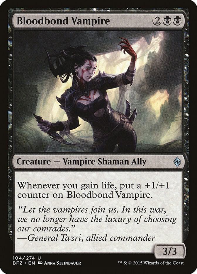 Bloodbond Vampire 104 card from Battle for Zendikar