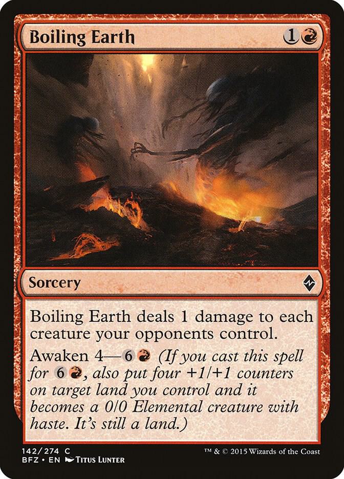 Boiling Earth 142 card from Battle for Zendikar