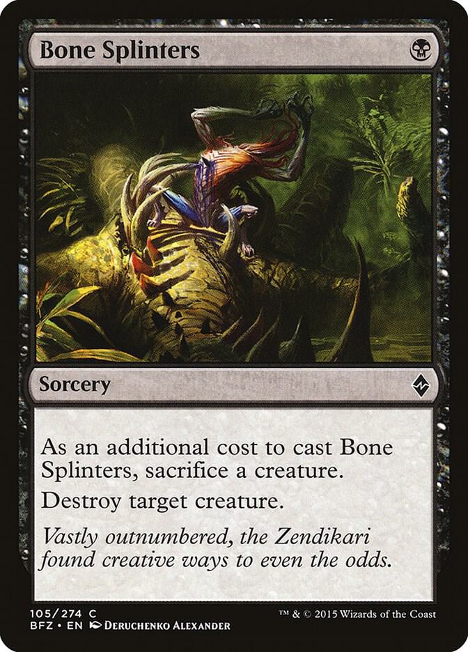 Bone Splinters 105 card from Battle for Zendikar