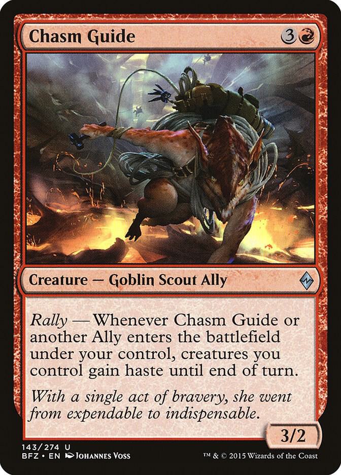 Chasm Guide 143 card from Battle for Zendikar