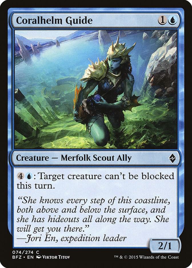 Coralhelm Guide 74 card from Battle for Zendikar