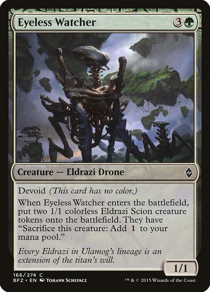 Eyeless Watcher 166 card from Battle for Zendikar