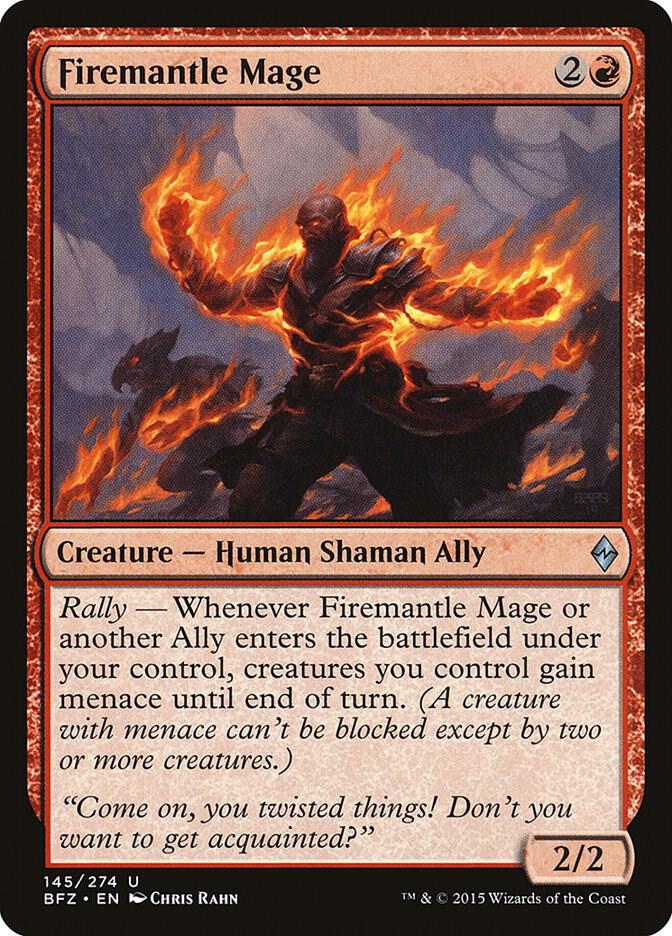 Firemantle Mage 145 card from Battle for Zendikar