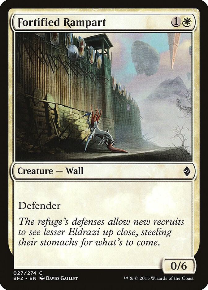Fortified Rampart 27 card from Battle for Zendikar