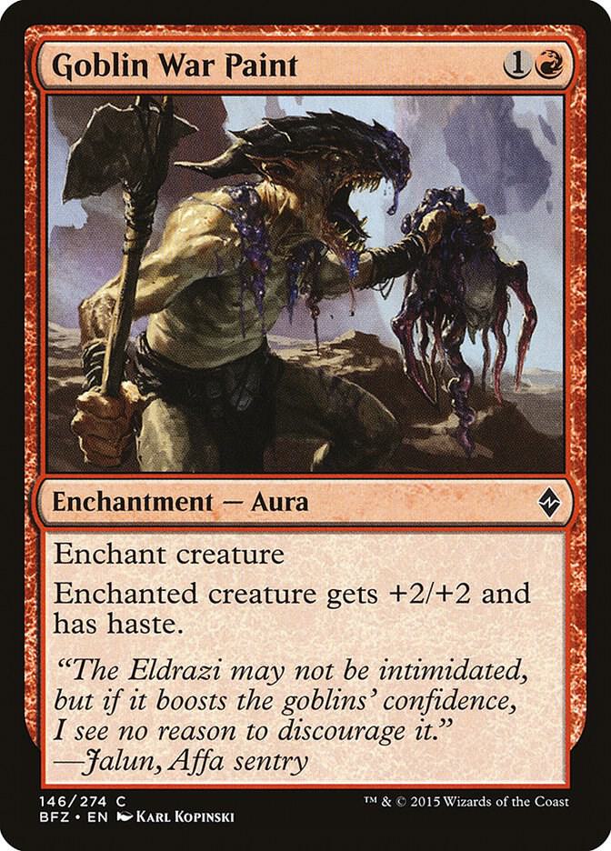 Goblin War Paint 146 card from Battle for Zendikar