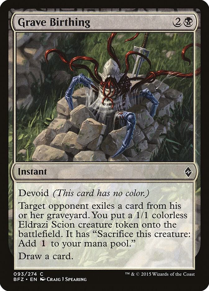 Grave Birthing 93 card from Battle for Zendikar