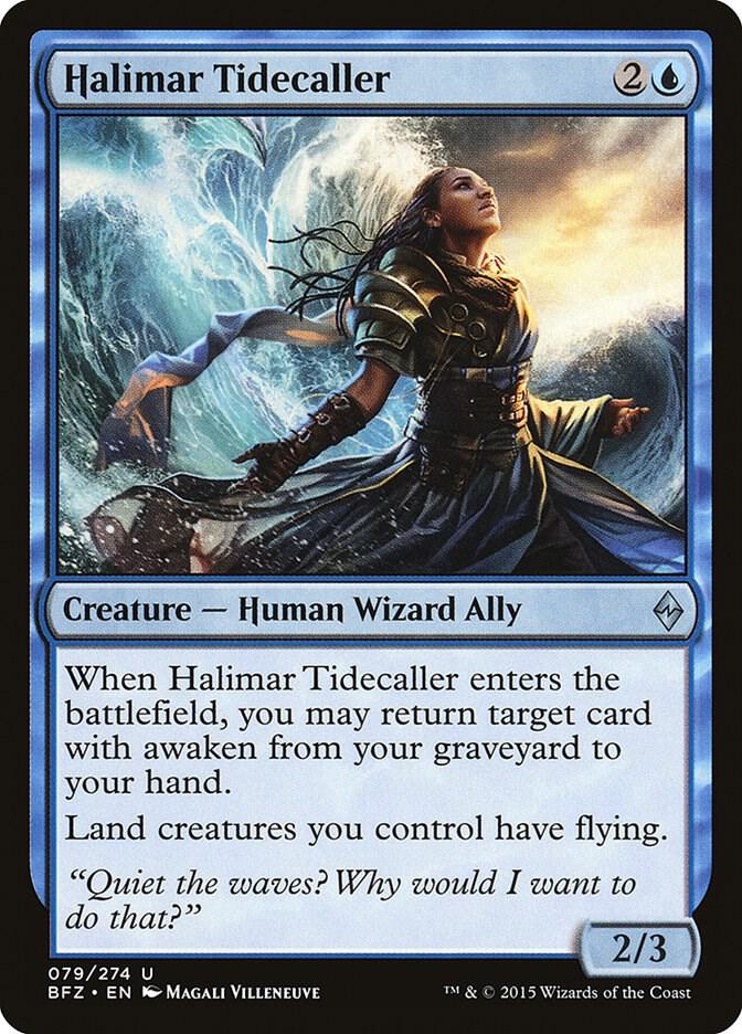 Halimar Tidecaller 79 card from Battle for Zendikar