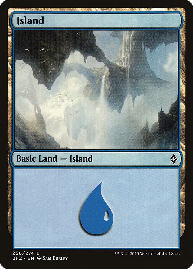 Island 256 card from Battle for Zendikar
