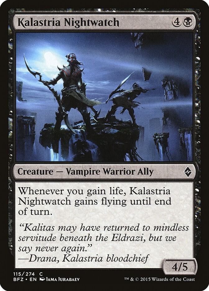Kalastria Nightwatch 115 card from Battle for Zendikar
