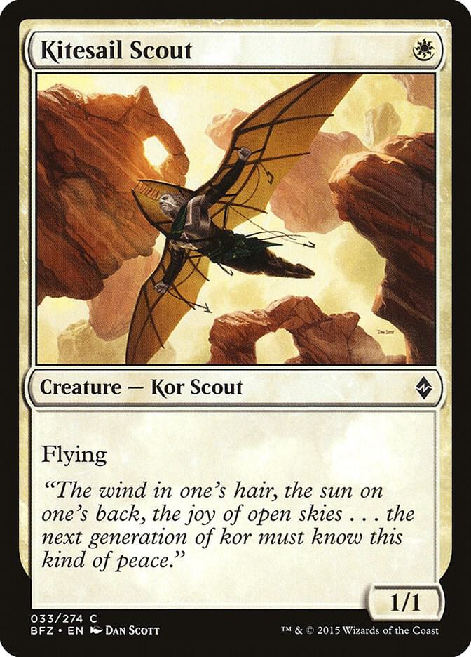 Kitesail Scout 33 card from Battle for Zendikar