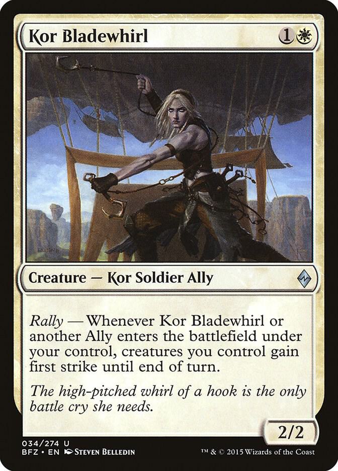 Kor Bladewhirl 34 card from Battle for Zendikar