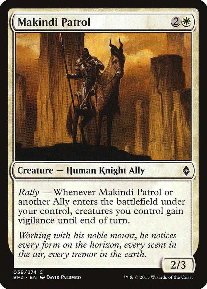 Makindi Patrol 39 card from Battle for Zendikar