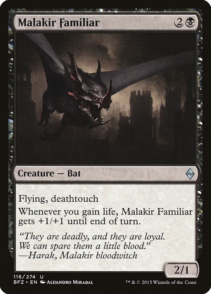 Malakir Familiar 116 card from Battle for Zendikar