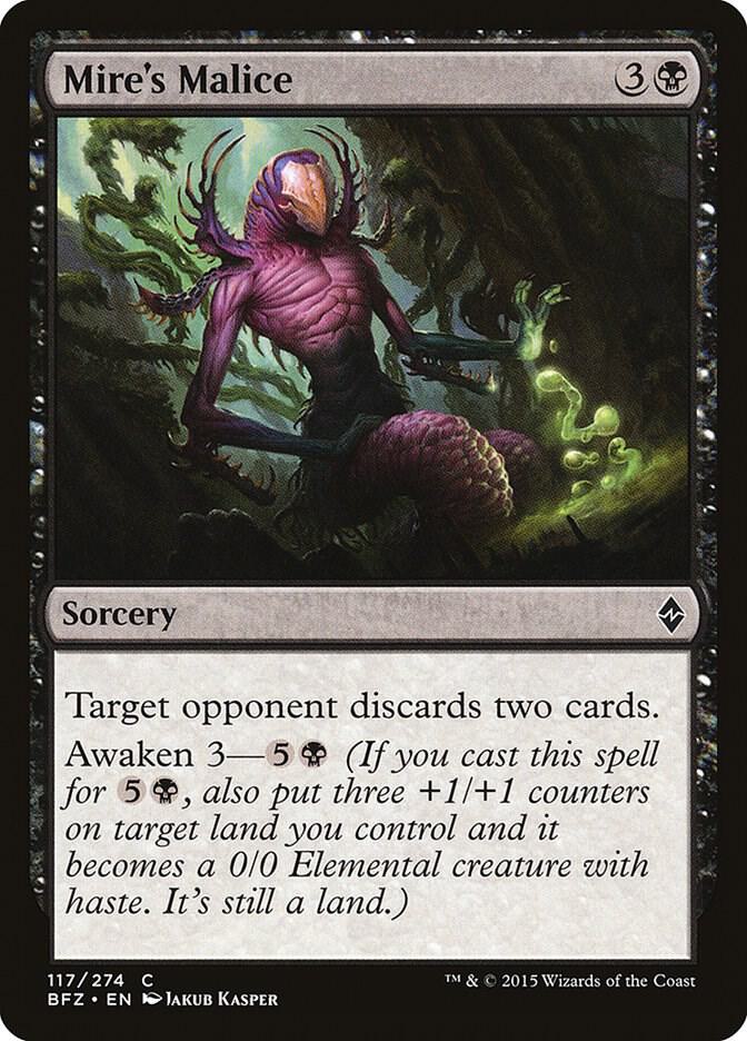 Mire's Malice 117 card from Battle for Zendikar