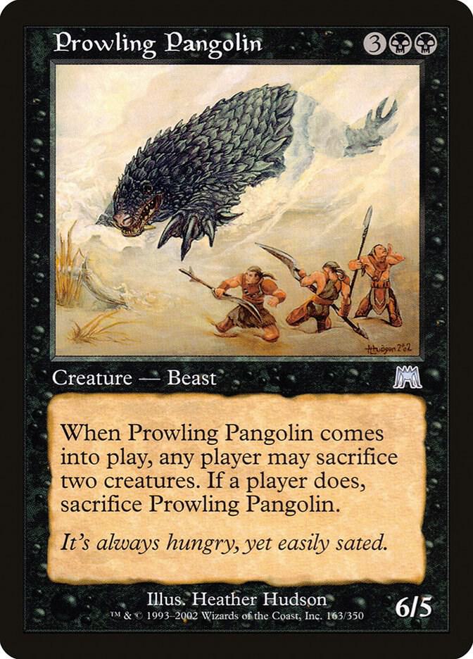 Prowling Pangolin 163 card from Onslaught