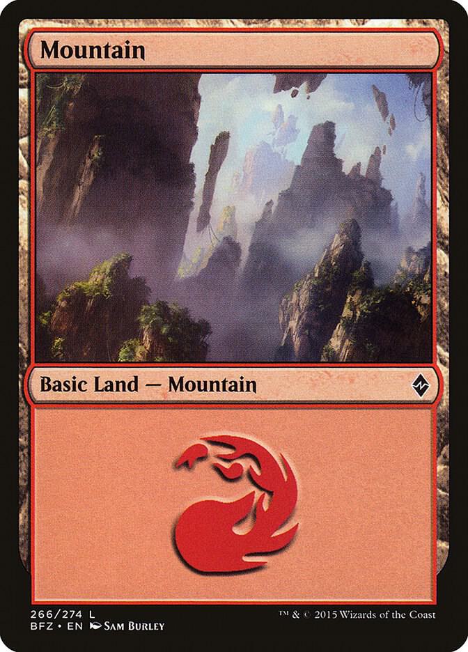 Mountain 266 card from Battle for Zendikar