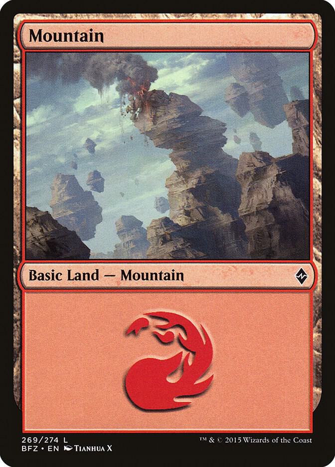 Mountain 269 card from Battle for Zendikar
