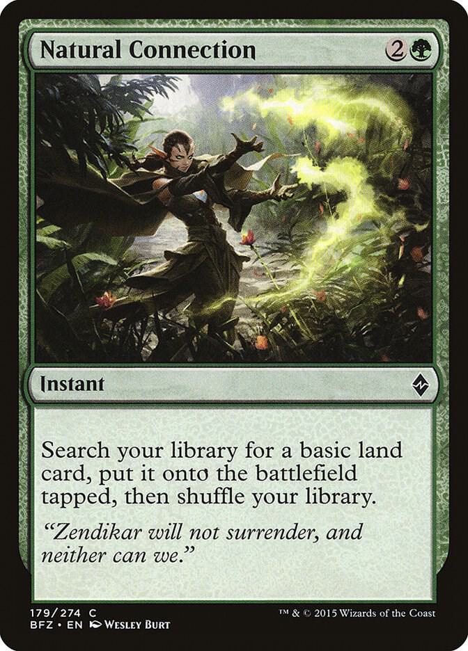 Natural Connection 179 card from Battle for Zendikar