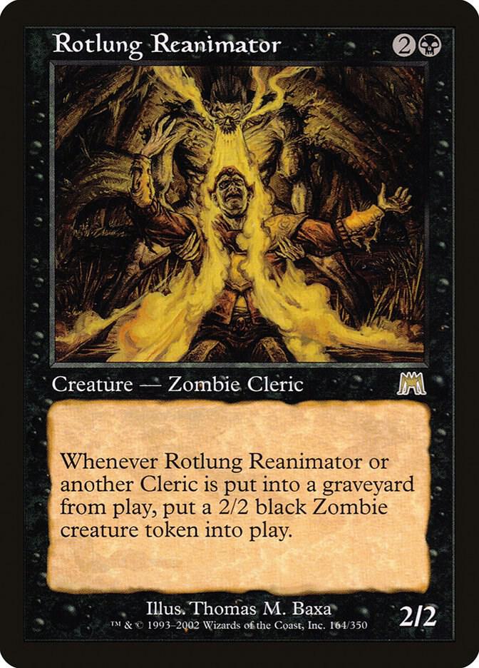Rotlung Reanimator 164 card from Onslaught
