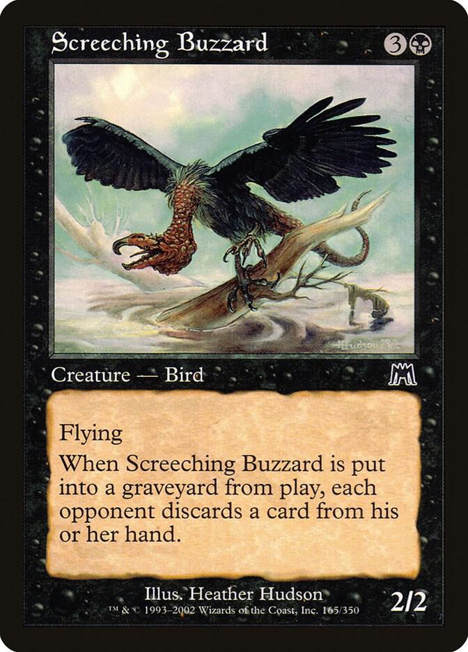Screeching Buzzard 165 card from Onslaught