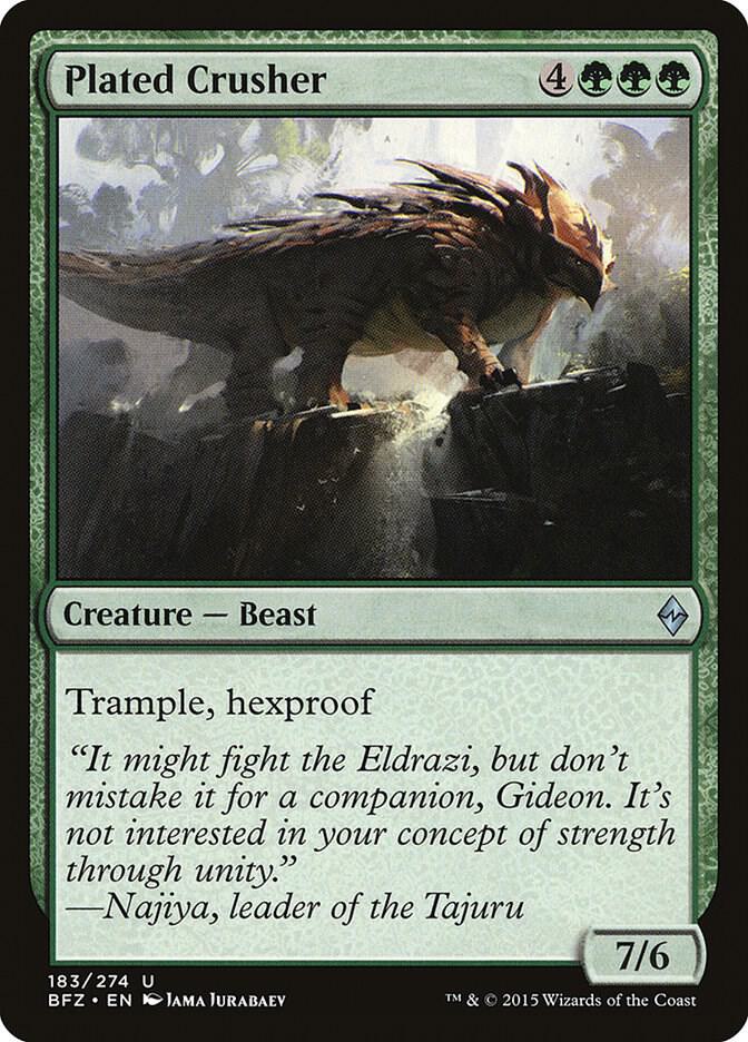 Plated Crusher 183 card from Battle for Zendikar
