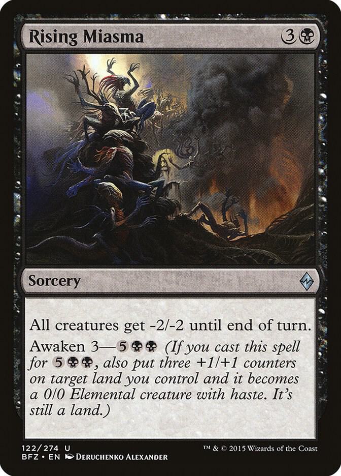 Rising Miasma 122 card from Battle for Zendikar