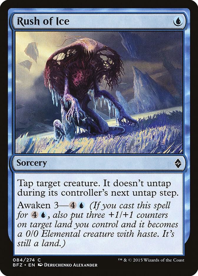 Rush of Ice 84 card from Battle for Zendikar