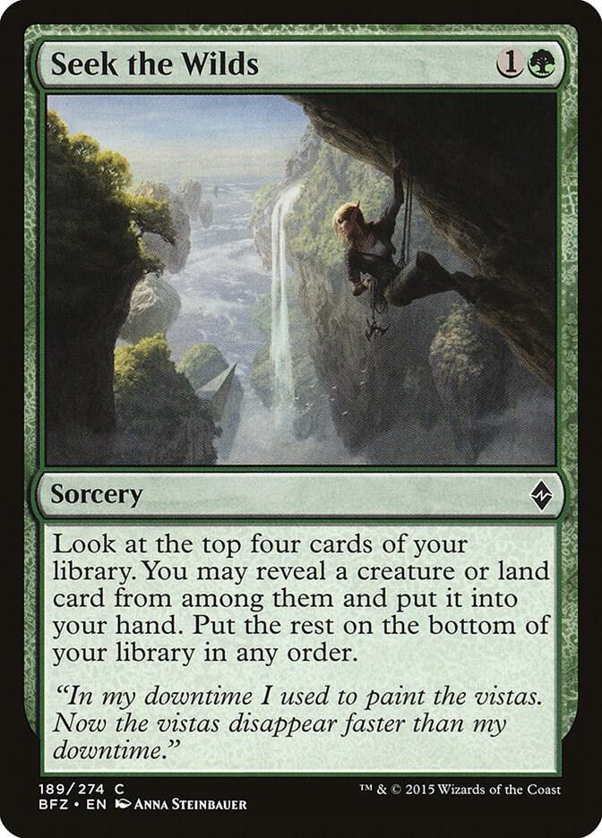 Seek the Wilds 189 card from Battle for Zendikar